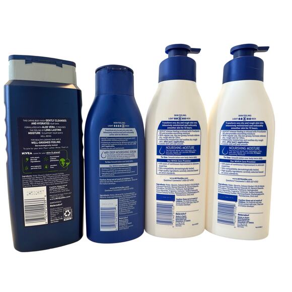 NIVEA Skincare Bundle: Body Wash & Lotions Set for Moisturizing - Picture 4 of 4